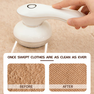 Fabric Shaver - Portable Electric Lint Remover with 3 Extra Replaceable Blades, Effective Lint Shaver for Clothing Furniture Carpet Lint Balls Bobbles, Battery Operated Pill Fuzz Remover (White)