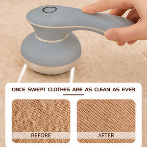 Fabric Shaver - Portable Electric Lint Remover with 3 Extra Replaceable Blades, Effective Lint Shaver for Clothing Furniture Carpet Lint Balls Bobbles, Battery Operated Pill Fuzz Remover (Grey)