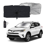 Load image into Gallery viewer, Windshield Sun Shade Foldable Umbrella Reflective Sunshade for Car Front Window Blocks UV Rays Heat Keep Vehicle Cool, Fits Most Vans SUVs (57 x 31 in)
